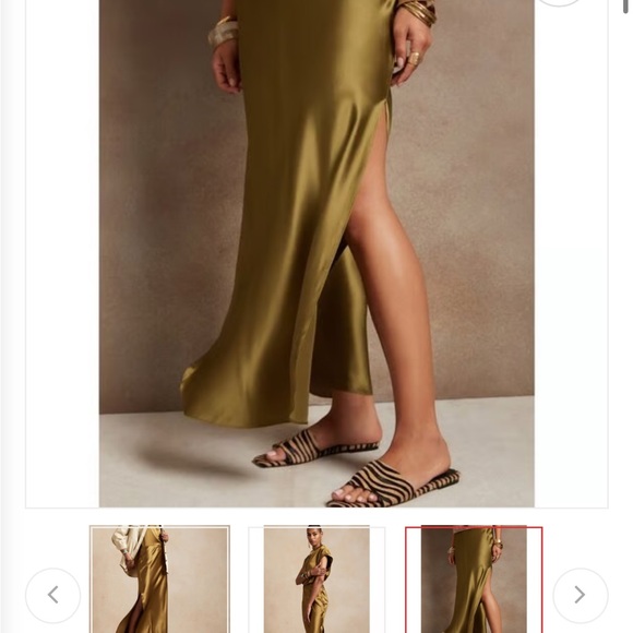 100% silk banana republic Maxi skirt - Picture 4 of 7